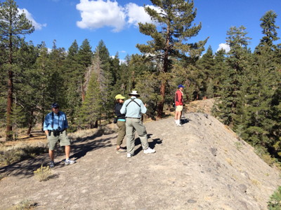 Birders at Inyo Craters
