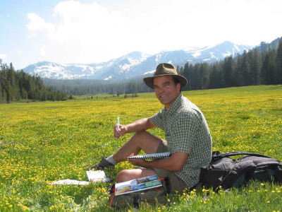 Jack Laws Painting at Glass Creek Meadow